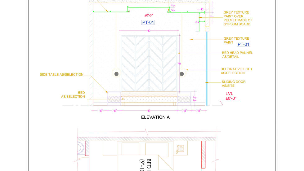 Bedroom Elevation Drawing-images-1