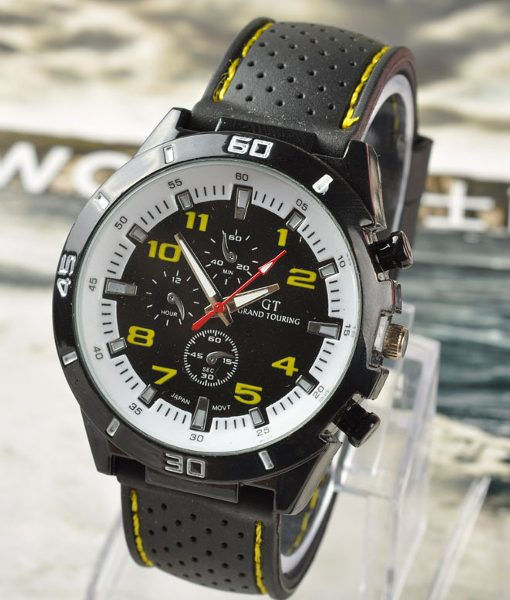 Thumbnail: GT 54 GRAND TOURING Silicone Band Quartz Analog Sport Watch