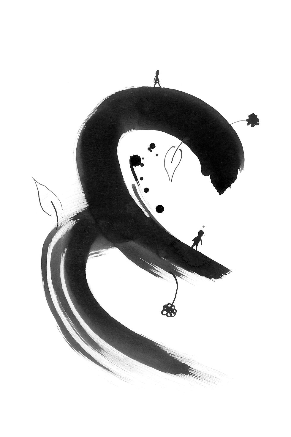 contemporary minimalist art print featuring full stops, reflecting themes of soulmate love and connection, perfect home decor