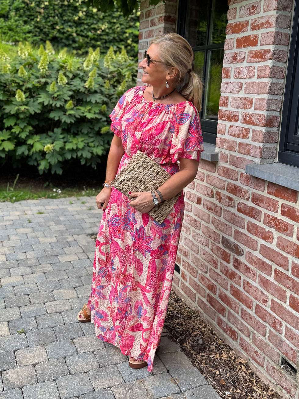 Miniature : Robe Charline fuchsia