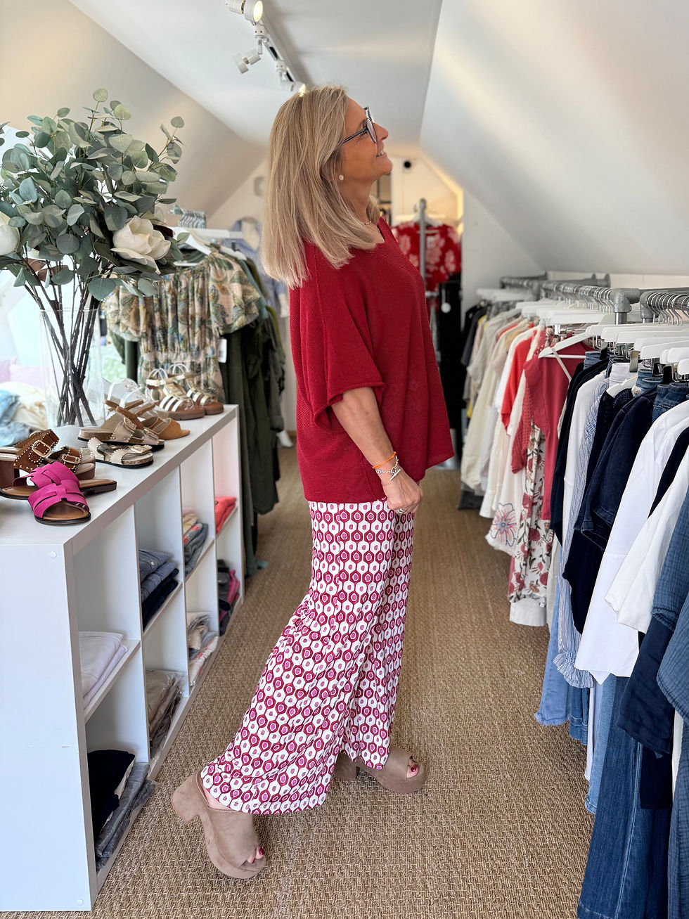 Miniature : Pantalon Moorea rouge