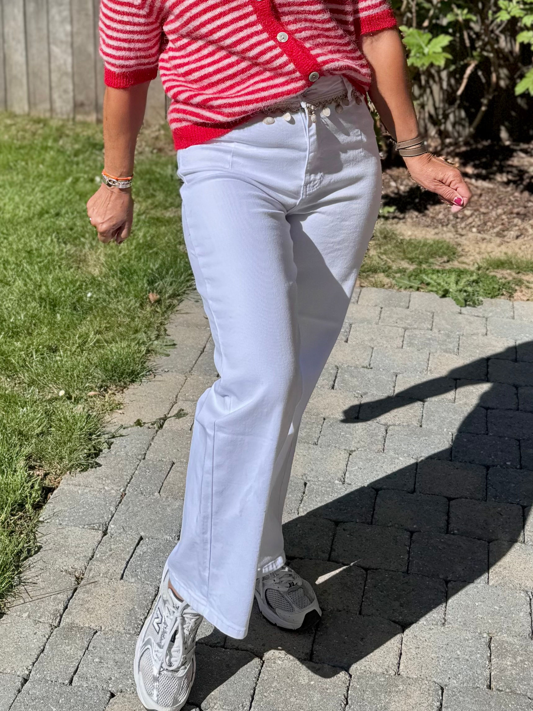 Jeans Coquillages blanc