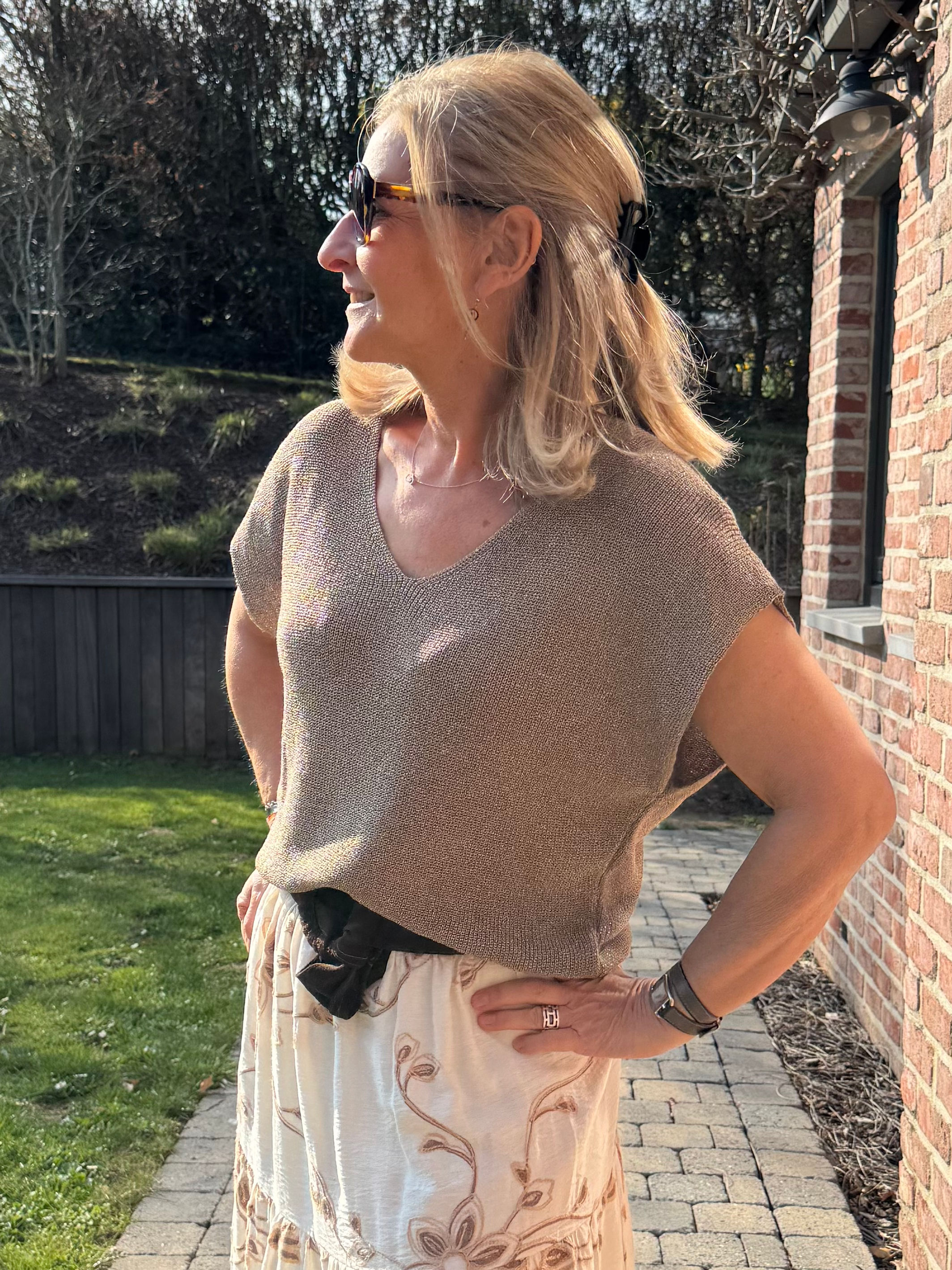 Pull Matilde taupe
