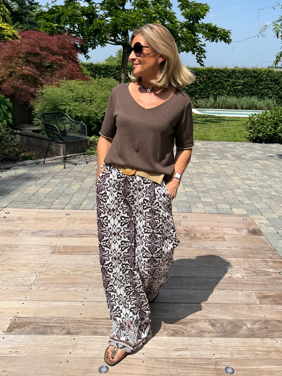 Pantalon Anna chocolat