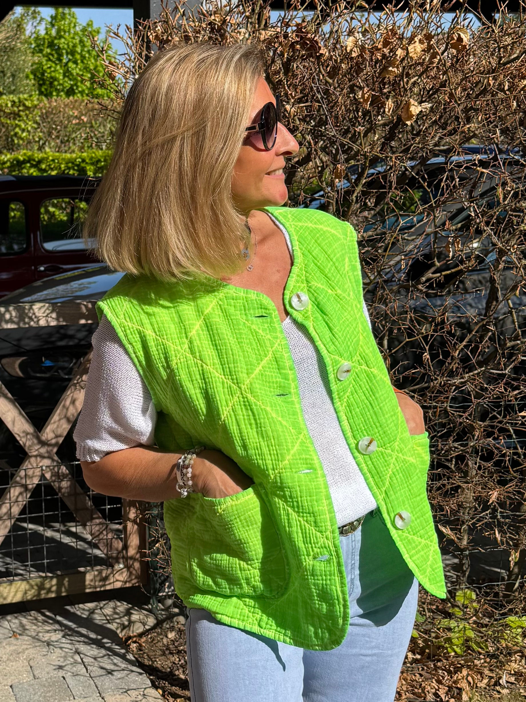 Gilet Kim vert fluo
