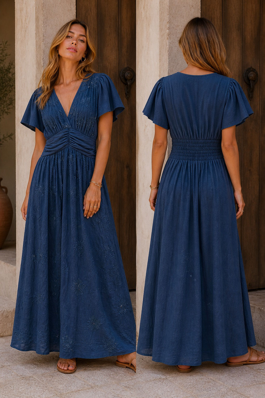 Robe Axelle bleu marine