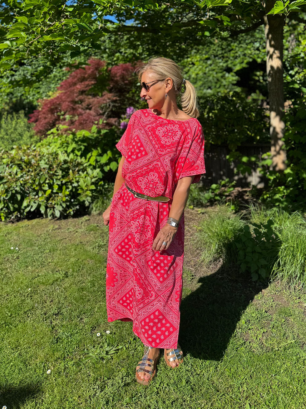 Miniature : Robe bandanas rouge