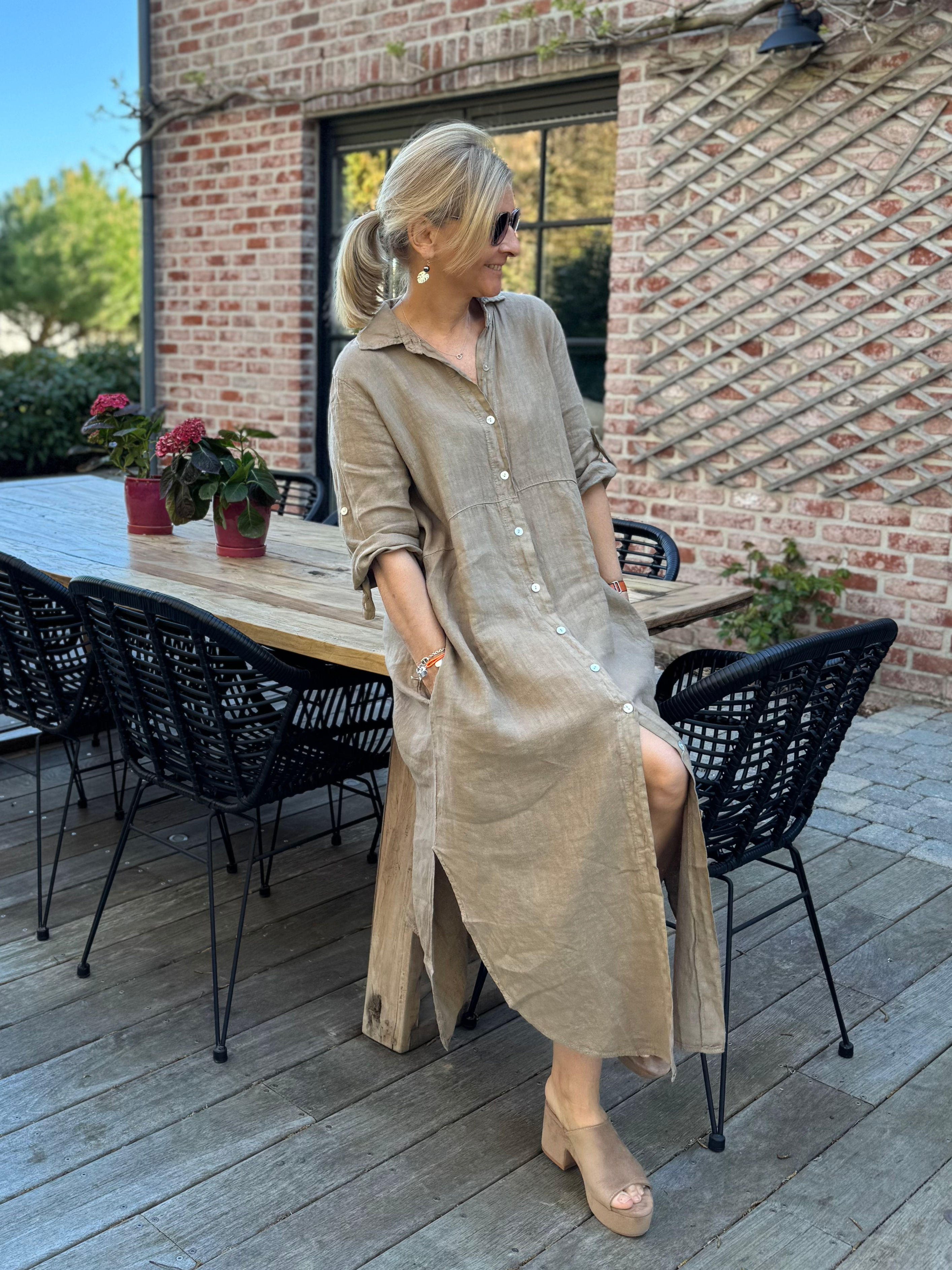 Robe Hélène camel
