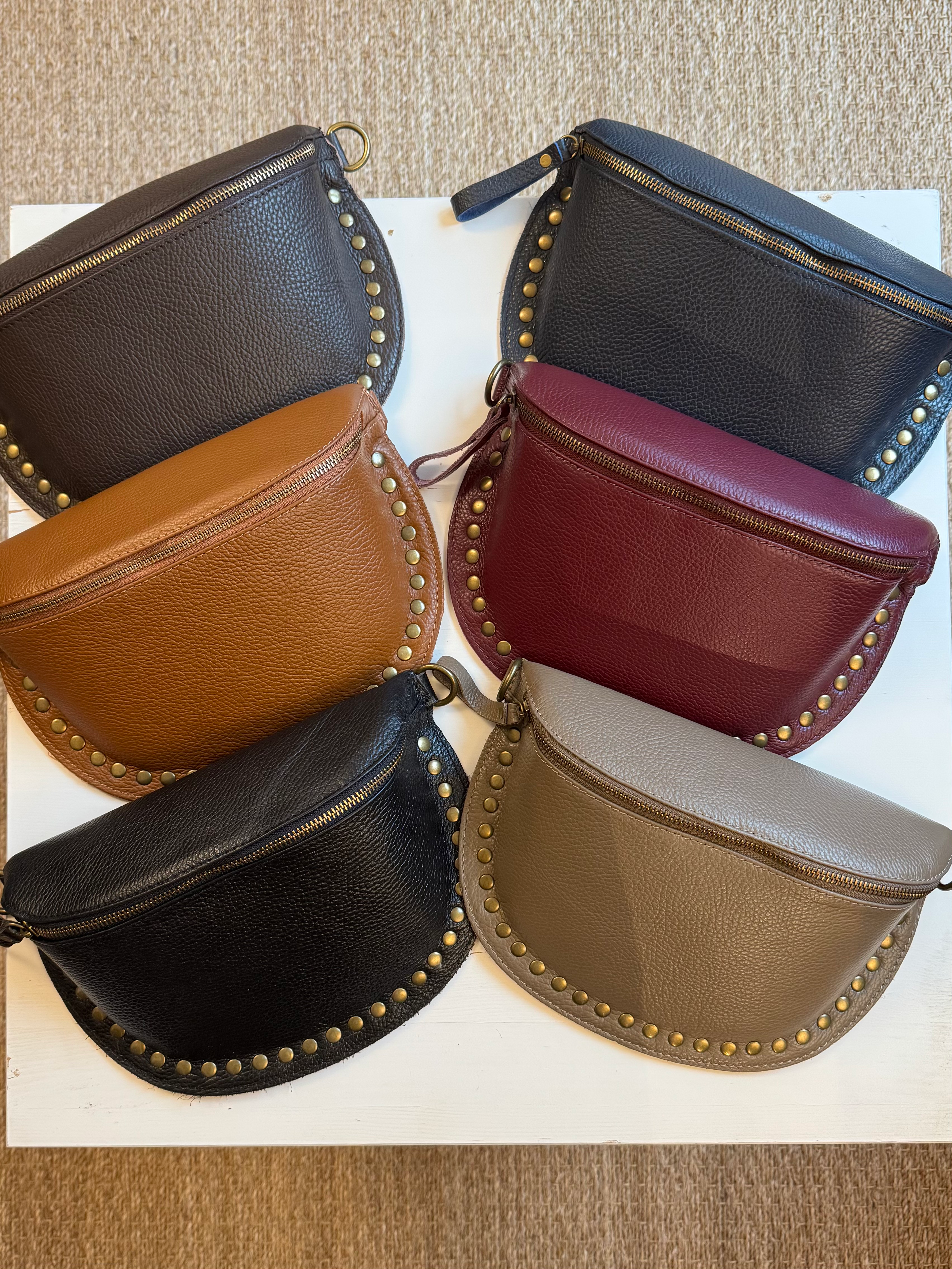 Sac banane Isabelle cuir - 6 coloris