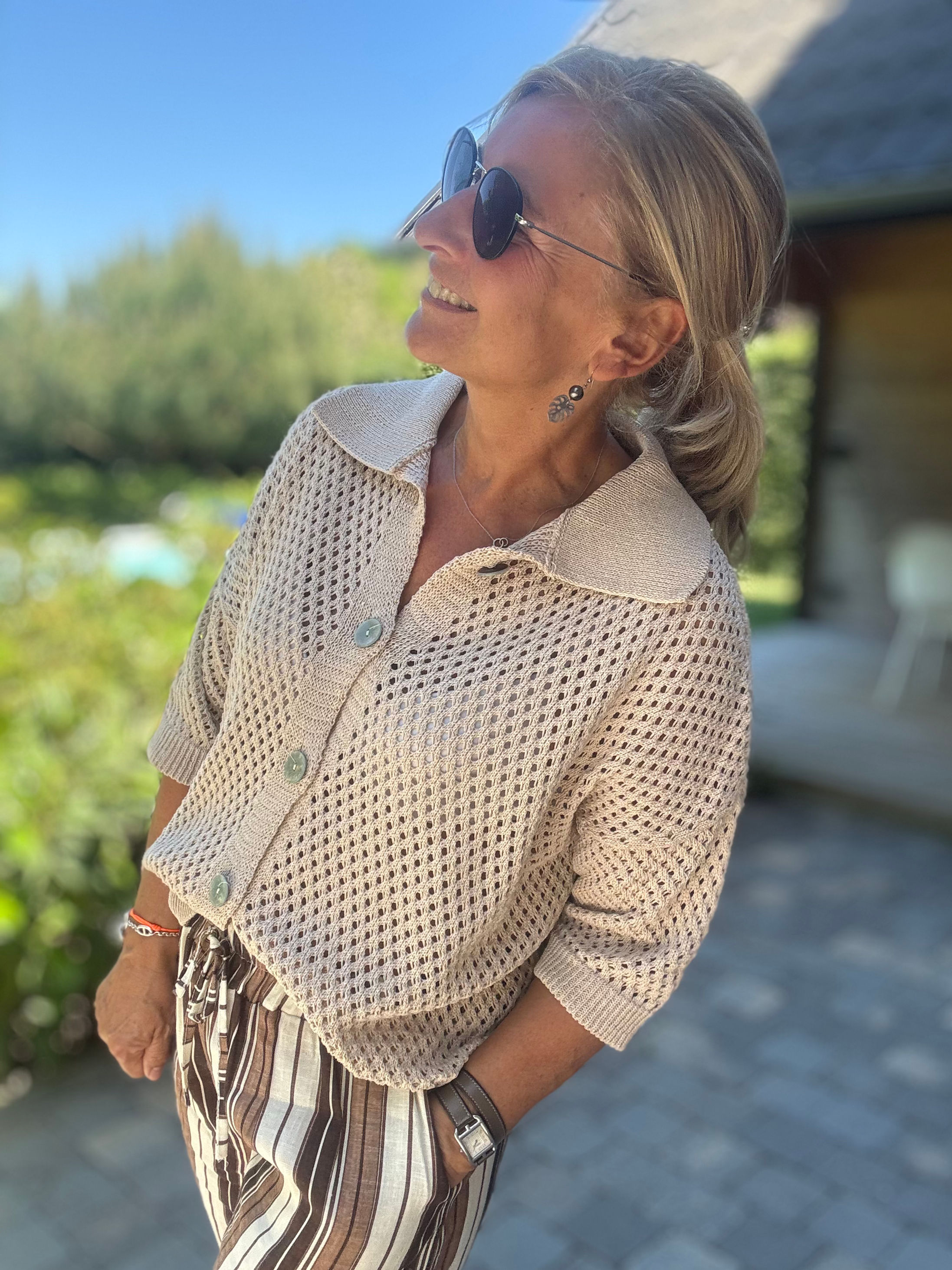 Gilet Dolorès beige