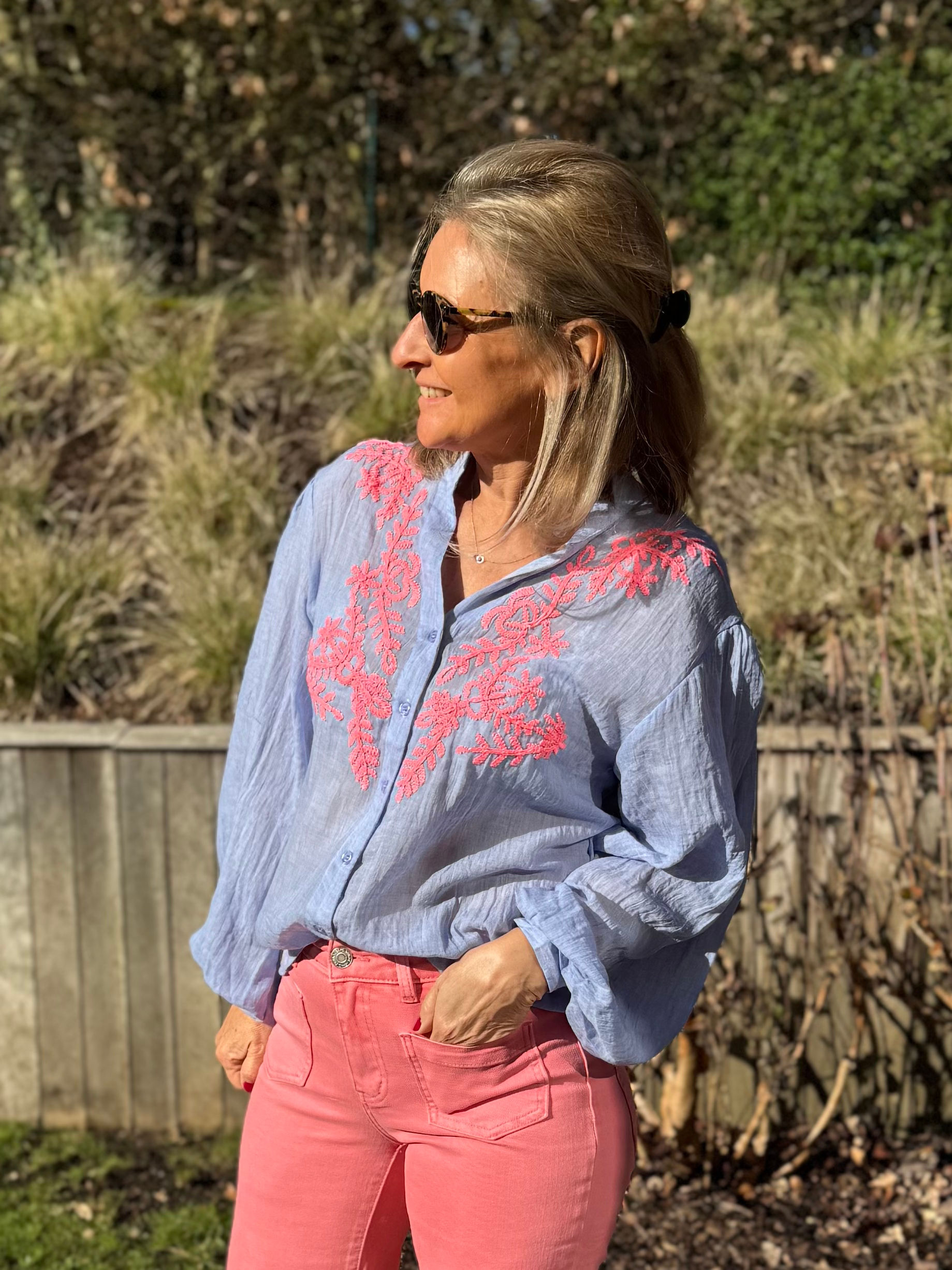 Chemise Larissa bleu