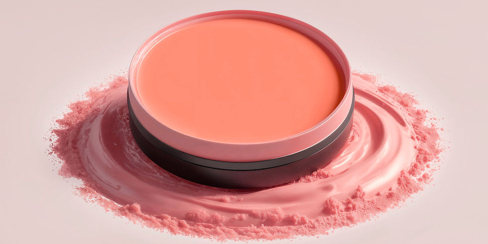 Cream blush for natural beginner makeup routine