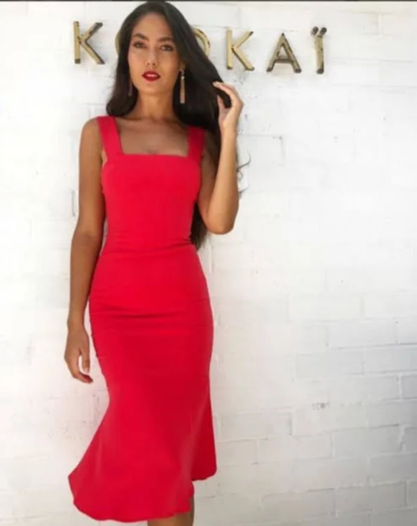 kookai red dress