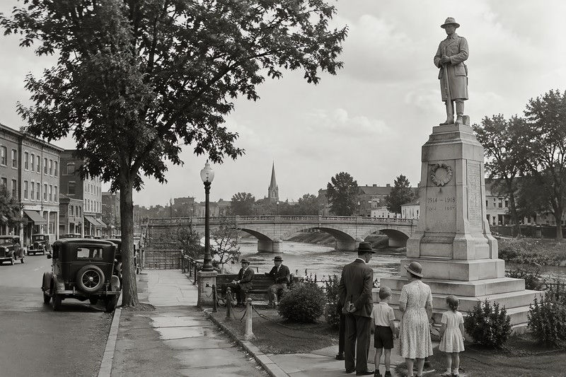 Monuments During The Relationship Between Exterior And Street In A Provincial...