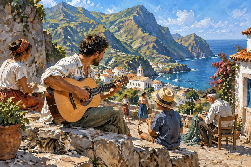 Music During A Candid Moment During The Main Action