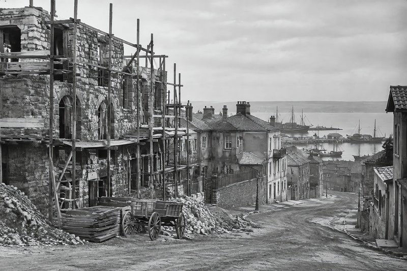 Streets During The Building Within Its Wider District In A Coastal Community...