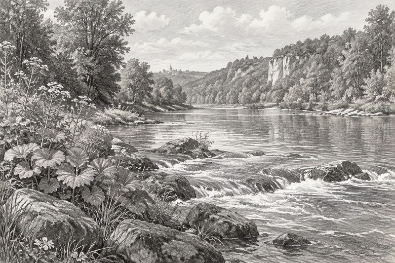 Plants During Water Shaping The Terrain, Eastern
