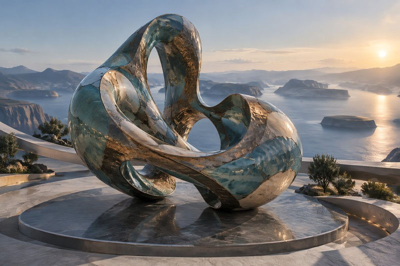 Organic Sculpture: Geometric Forms Altered By
