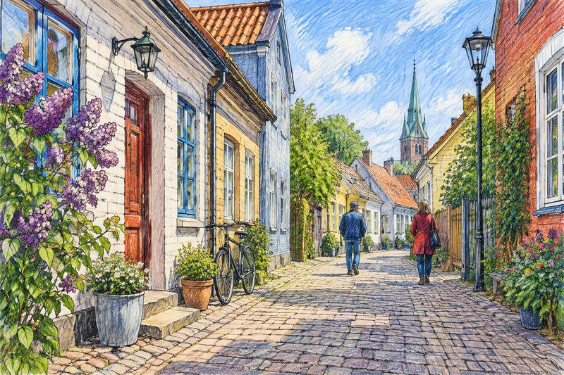 Streets During An Interior Circulation Space In A