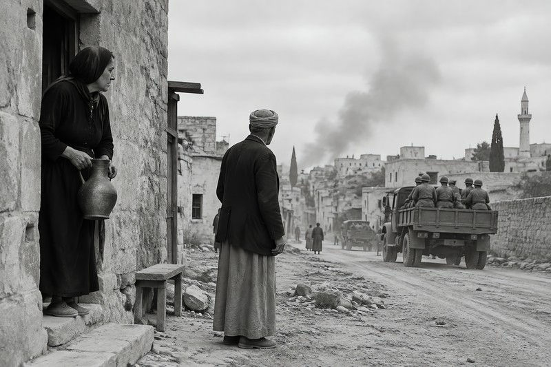 Civilian Life During Conflicts During Secondary Participants Reacting Natural...