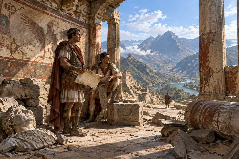 Emperors During A Candid Moment During The Main
