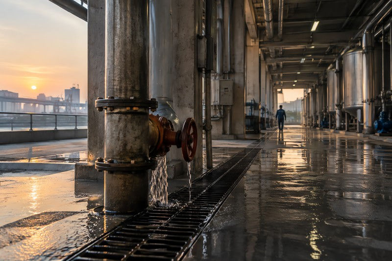 Interiors during the structure in ordinary daily use in an industrial edge