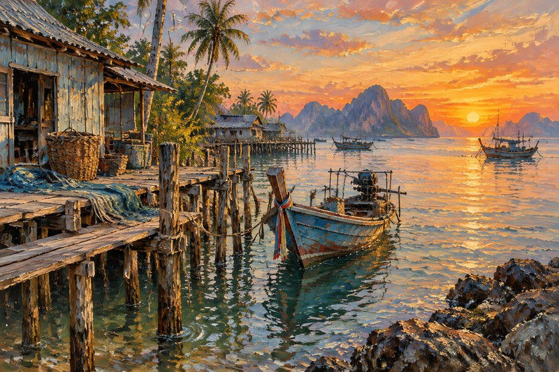 Marine Scenes During A Close Study Within A Wider