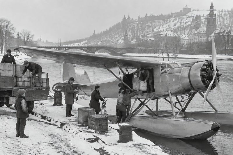 Aircraft During A Design-Focused Stationary View In A River Corridor, Central...