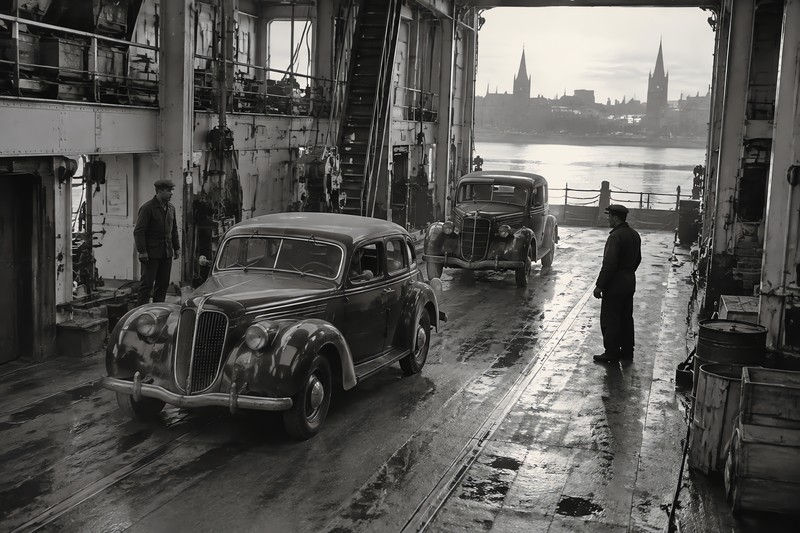 Cars During Movement Through A Credible Environment In A Public Interior, Cen...