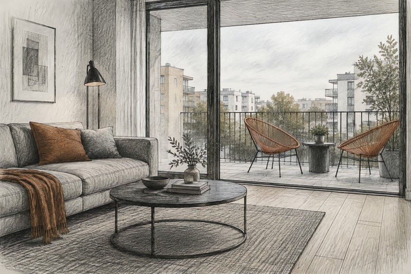 Furniture Shown Through A Functional Grouping In