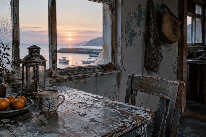 Interiors during materials altered by climate and