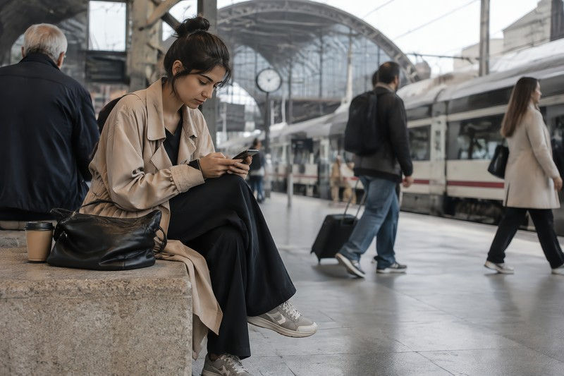 Design during rest between ordinary activities in a working transport hub
