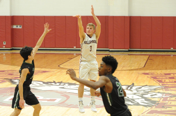 PHILLIPSBURG BOYS BASKETBALL HANDLES RIDGE