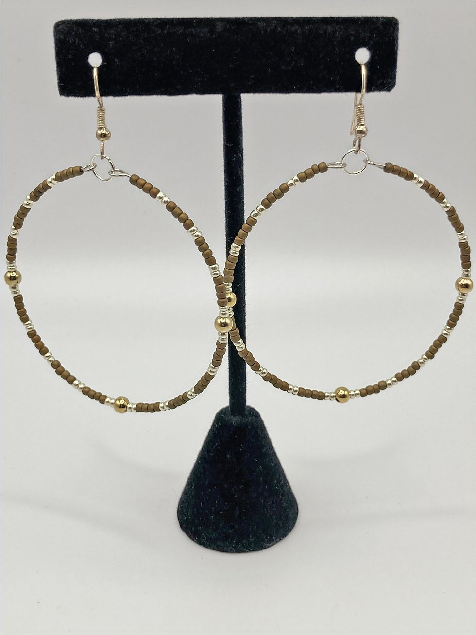 Thumbnail: Premium Glass Seed Bead Drop Earrings