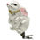 Thumbnail: White Bunny Rabbit Gold Bow German Glass