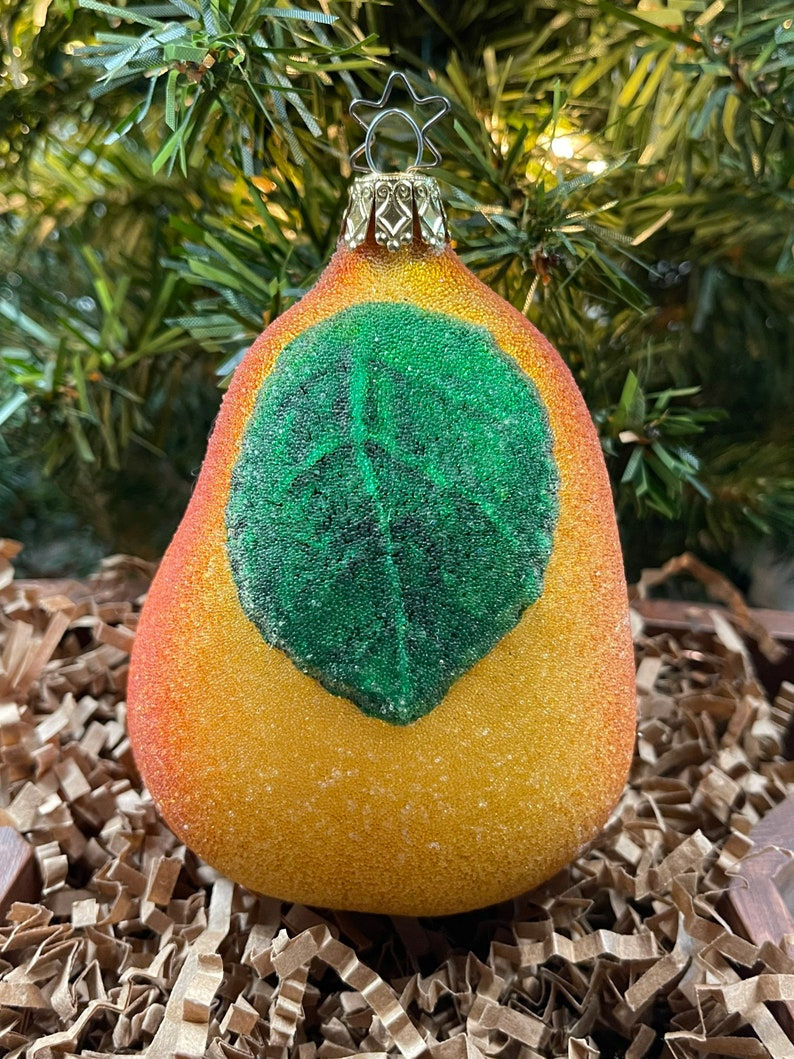 Thumbnail: Fantastic Large Sugar Pear Glass Ornament