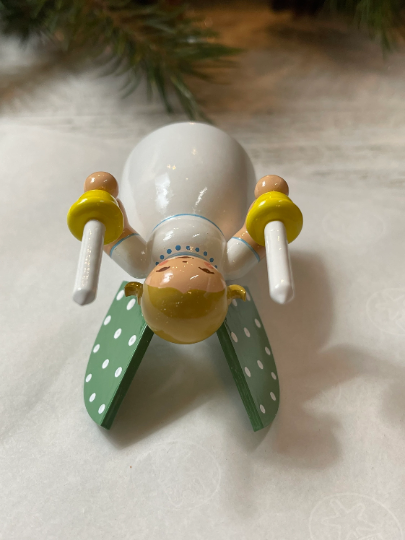 Thumbnail: New! Angel Holding Candle, Blonde by Wendt & Kühn of Germany