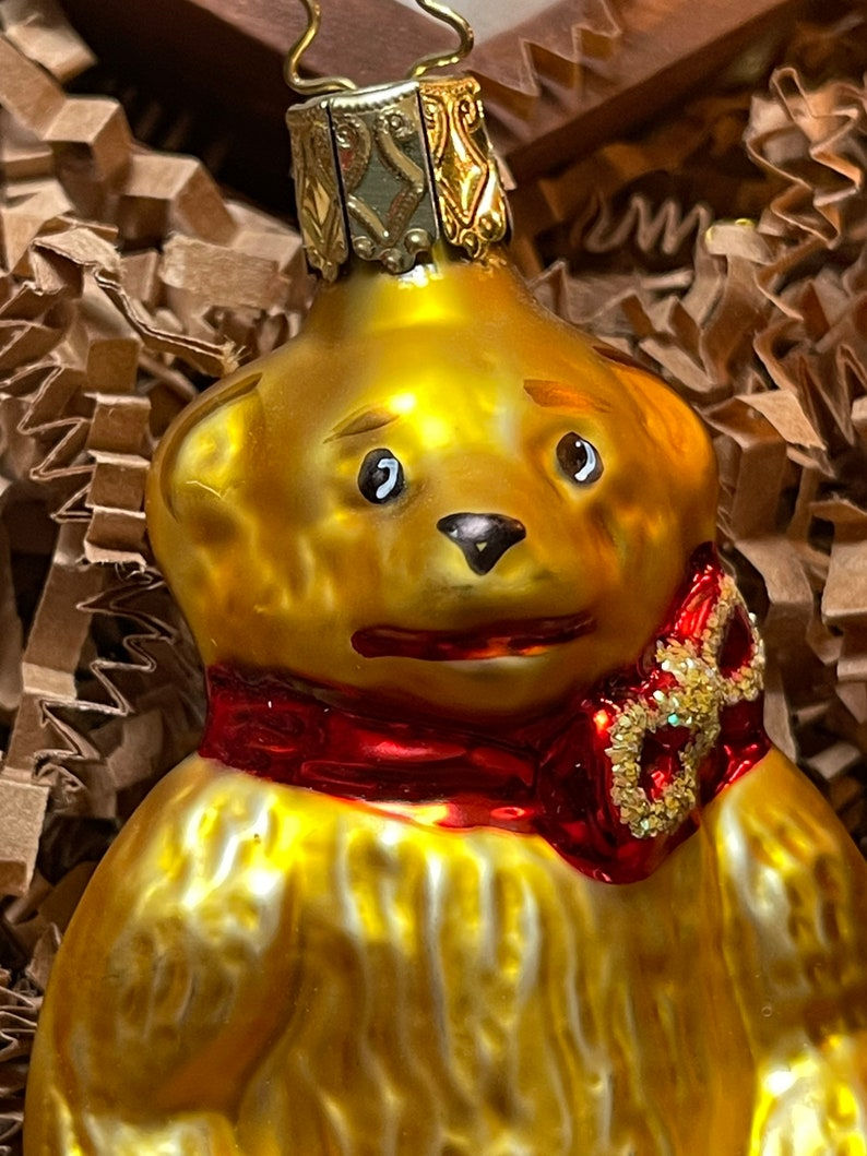 Thumbnail: Vintage Inge-Glas Nostalgic Teddy Bear - Gold