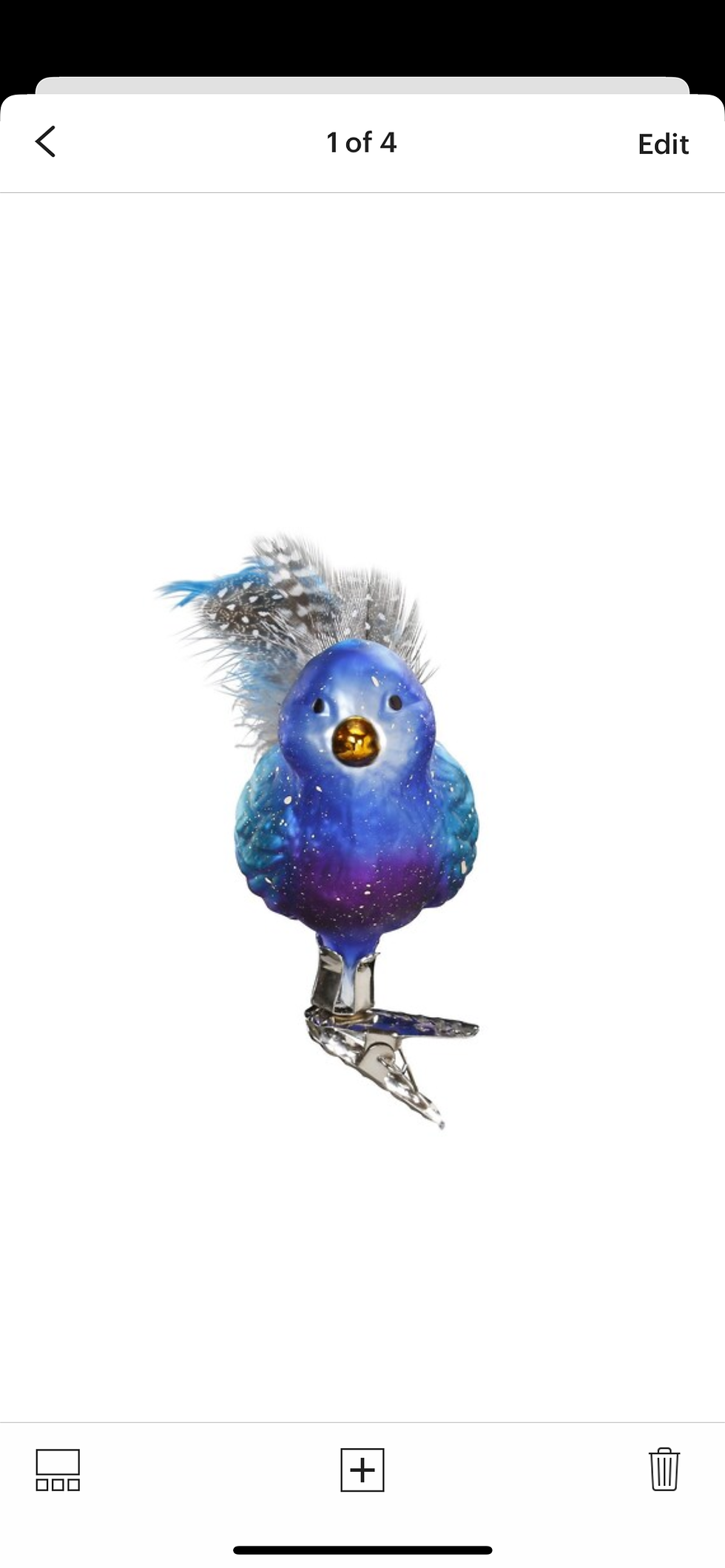 Belinda Bluebird German Glass