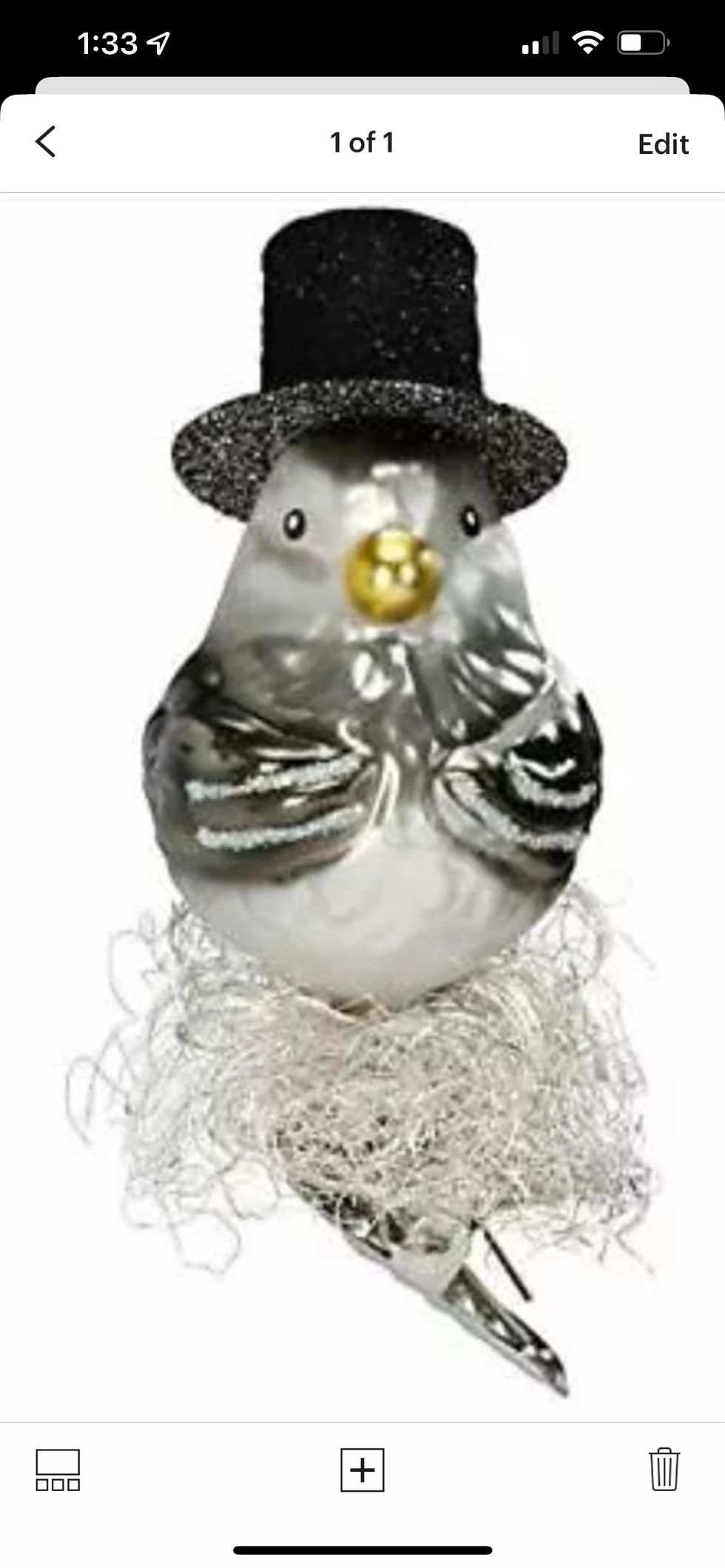 Mr. With Top Hat German Glass