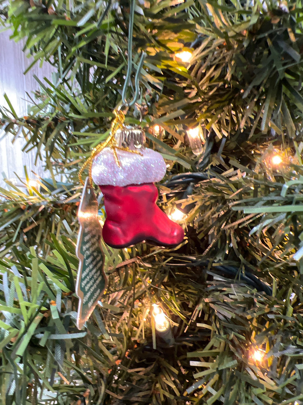 Thumbnail: Tiny Valuables Stocking Red Polish Glass