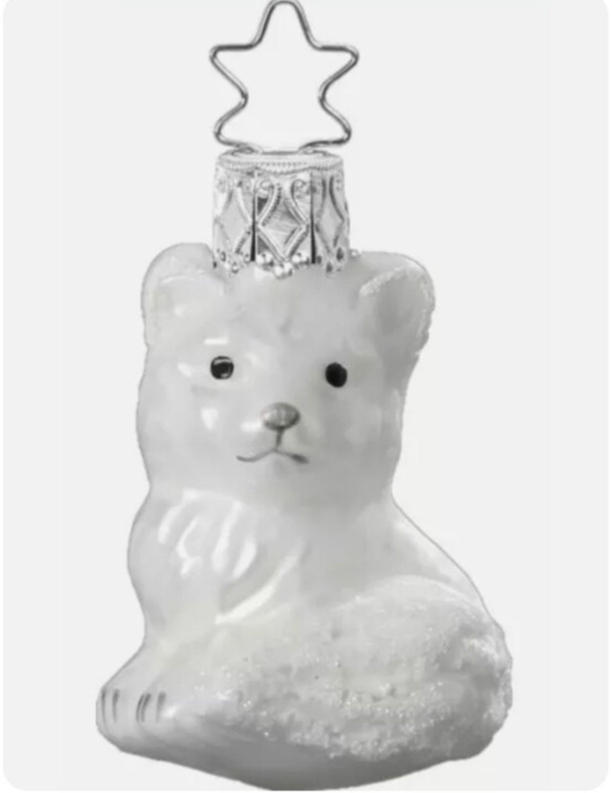 Snow Fox German Glass