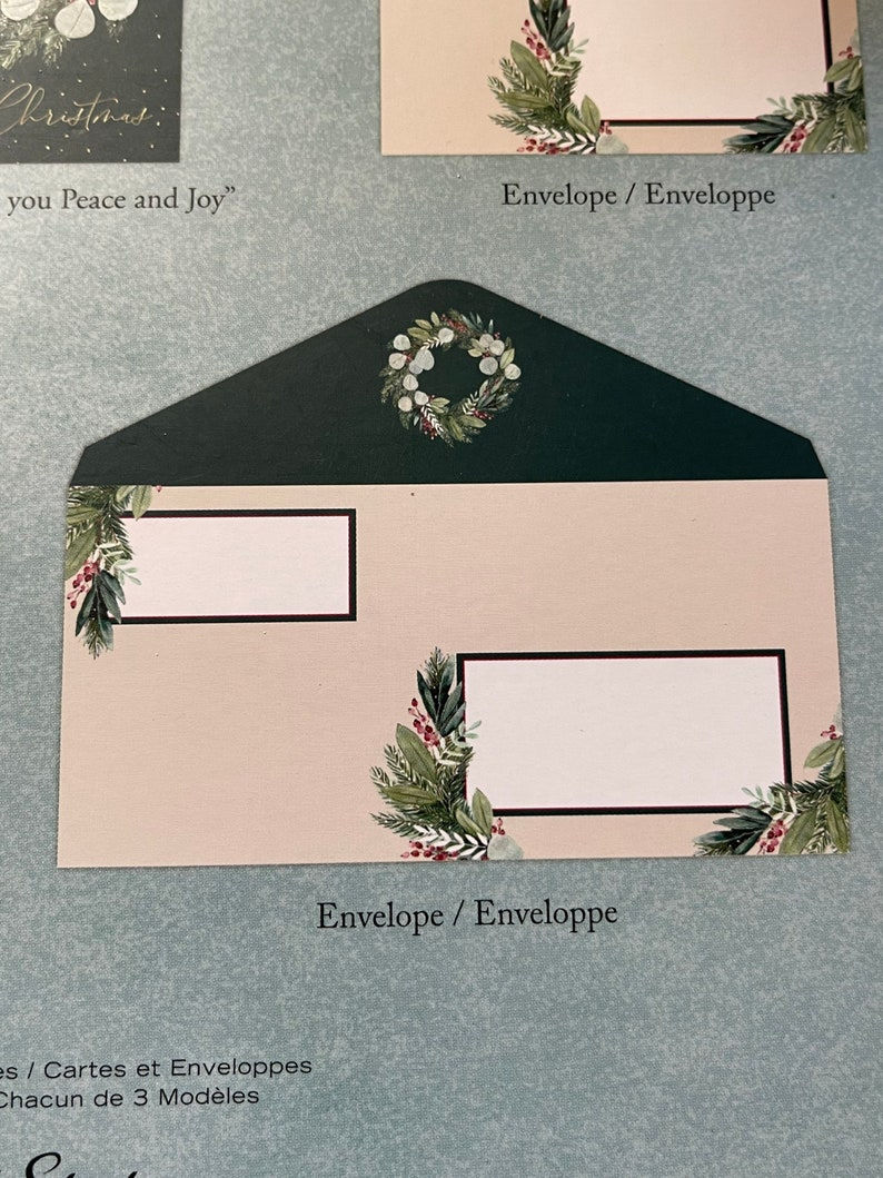 Thumbnail: 18 holiday note cards, 3 designs, 2 sizes with matching envelopes