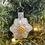 Thumbnail: Miniature Edelweiss White and Yellow Flower Glass Ornament
