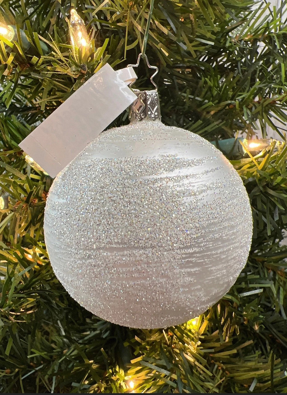 Thumbnail: 3.2” Hoarfrost Silver Ball Kugel