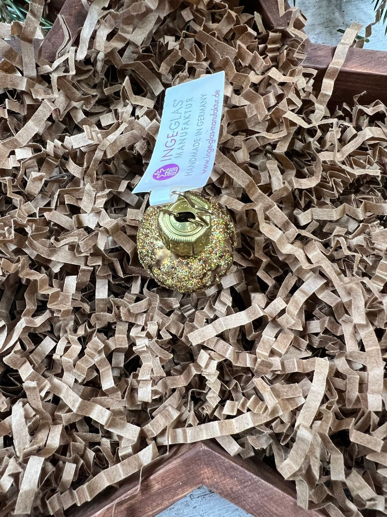 Thumbnail: Miniature Petite Glittered Acorn