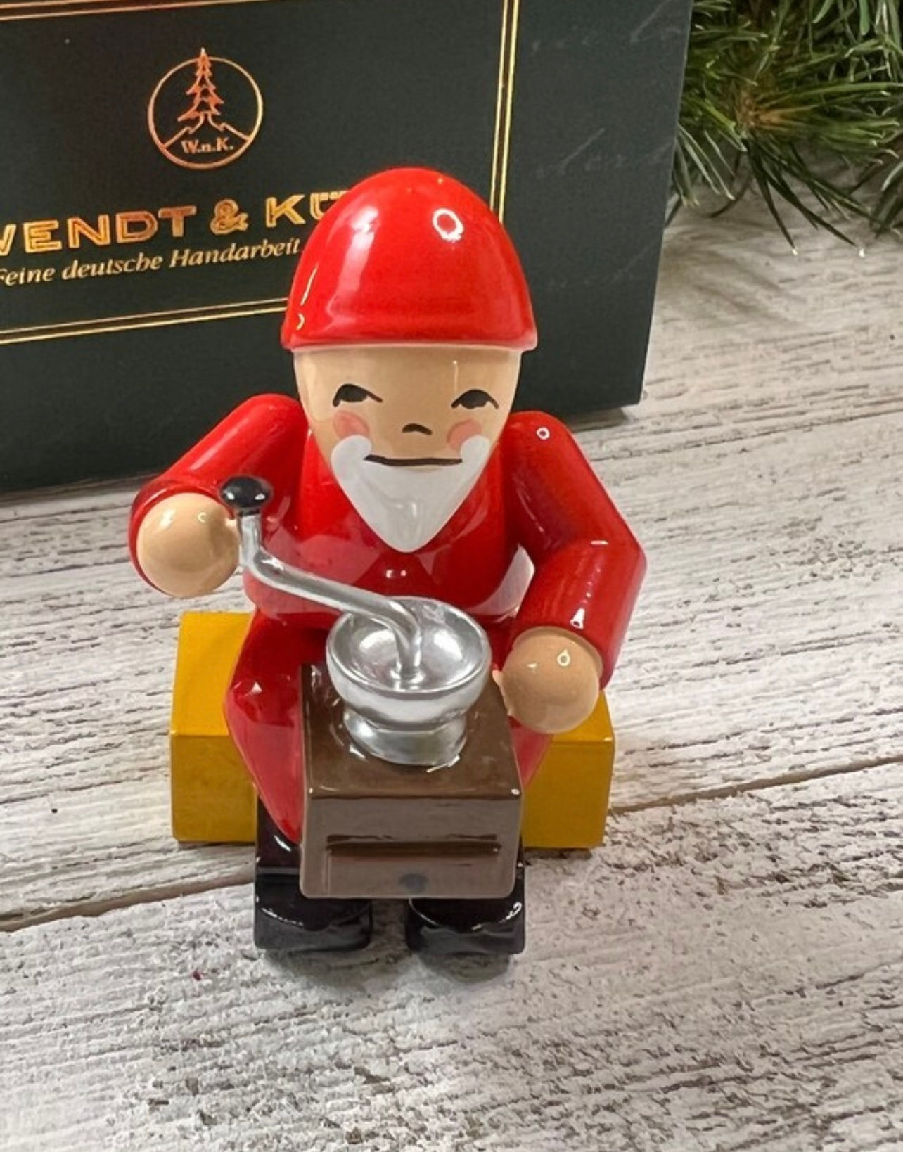 Gnome with Coffee Grinder by Wendt & Kühn