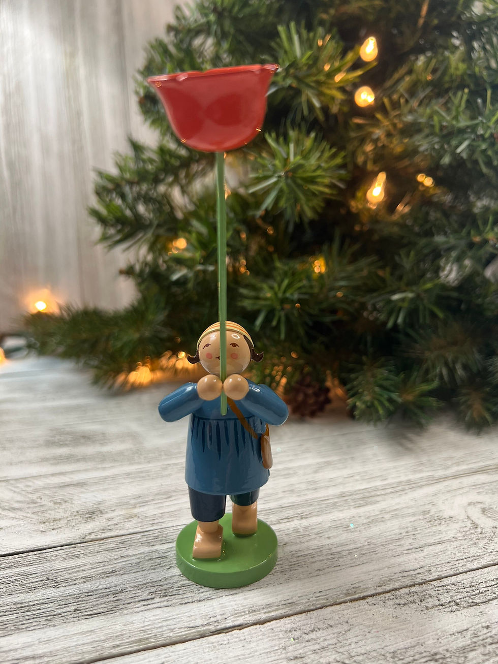 Thumbnail: Boy with Poppy (Summer) by Wendt & Kühn of Germany