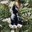 Thumbnail: Polish Glass Black and White Kitty Ornament