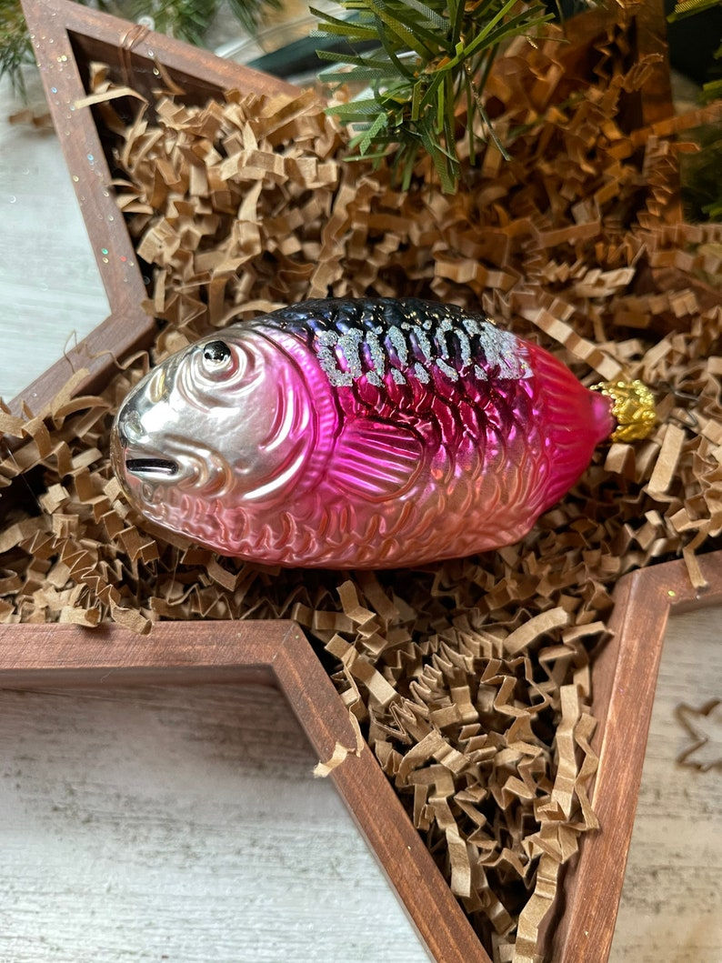 Thumbnail: Pink Large Fish by Inge-Glas of Germany